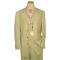 Steve Harvey Collection Mint Green/Pink Windowpanes Super 120's Merino Wool Vested Suit